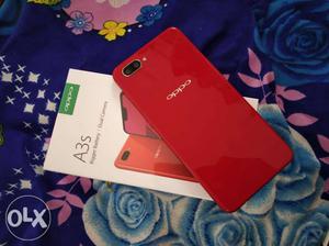 Oppo A3s New Mobail Phone Red colour