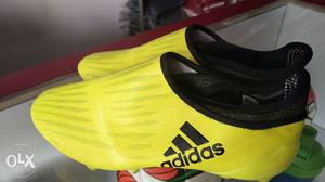 Pair Of Yellow Adidas Cleats