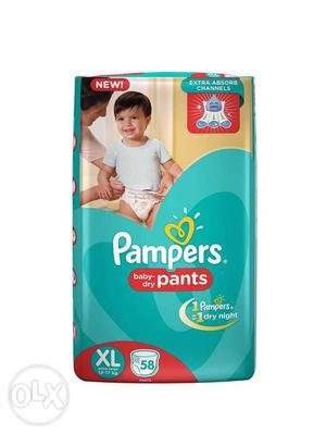 Pampers XL 58 count. Seal Packed