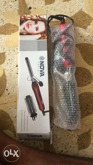 Red And Black Hair Curler iron by NOVA