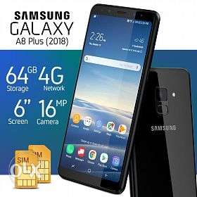 Samsung A8 plus 6gb 64gb mobile and full kit