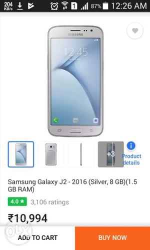Samsung j2 6 silver colour Osm condition Dual 4g