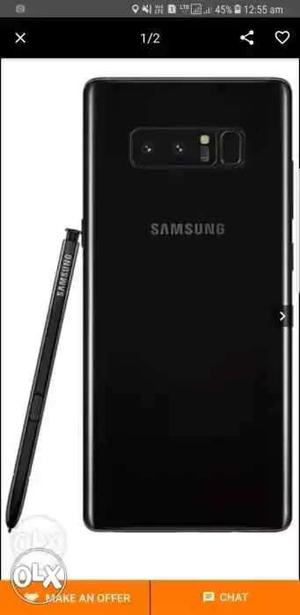 Samsung note 8 black 4manth new candition excheng