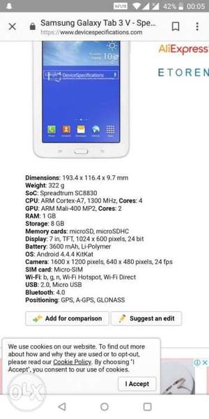 Samsung tab with sim price negotiable