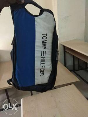 White And Blue Tommy Hilfiger Backpack