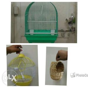 2 bird cages and Nest