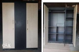 3 Door Indian Made Imported Wooden Wardrobe Available here