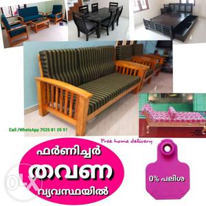Fresh solid wooden furniture on INSTALMENT scheme