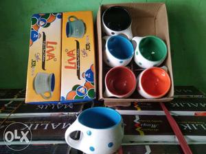 Liva Mini Marbel Coffee mug 6 pcs set