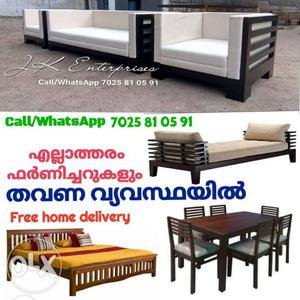 Quality wooden furniture on INSTALMENT scheme