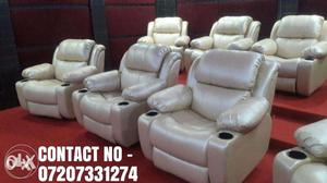 RECLINER- with best fabrics and leatherz 1 yr warranty- ANZA