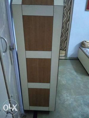 White And Brown Wooden Cabinet