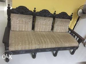 Wooden Sofa - 3 seater
