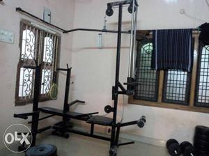100 kg home zym with 20 in 1 multi bench