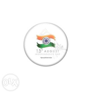 AVI Pin Badges August 15 Independence Day Badges