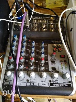 Behringer 802usb mixer (works as an audio interface)