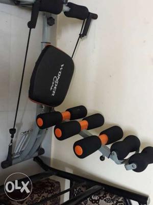 Black And Orange Wonder Core Exercise Machine