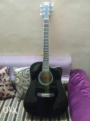 Black Electro Acoustic Guitar