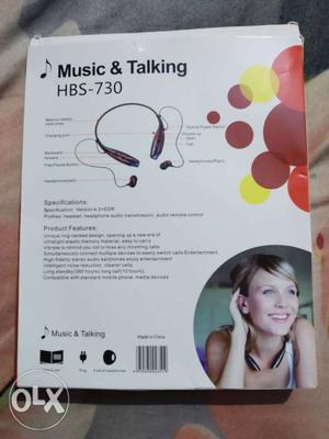 Black Music And Talking HBS-730 Bluetooth Neckband Box