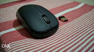 Black Wireless Optical Mouse