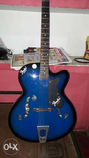Blue Burst Jazz Guitar