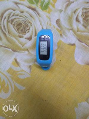Digital watch with calories and distance counter