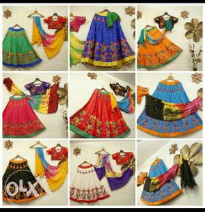 Elegant colrful chanya choli ready for navratri