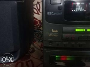 Gray And Black DSP NSX-V50 Shelf Stereo