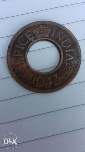 Old coin 1 PICE Indian 
