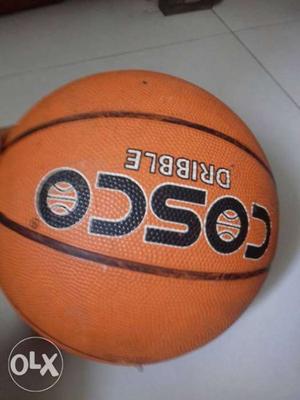 Orange And Black Cosco Dribble Basketball Ball