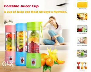 Portable juicer with usb and lights.easy to carry