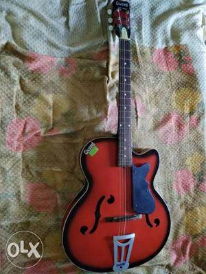 Red Burst Jazz acustic Guitar