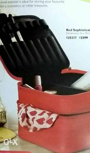 Red Cosmetic Bag