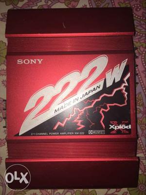 Red Sony Xplod Amplifier