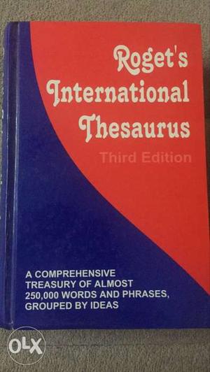 Roget's International Thesaurus Third Edition Book
