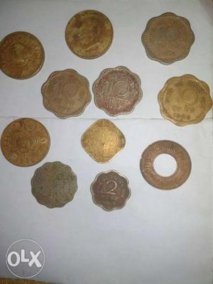 Round Silver And Gold-colored Coin Lot