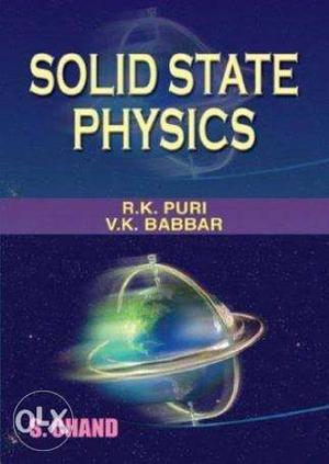 Solid State Physics Book By R.K. Puri Book