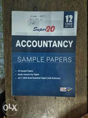 Super 20 Accountancy Sample Papers Textbook