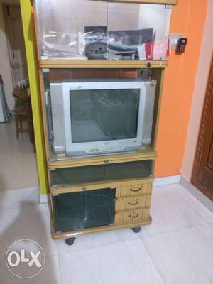 TV with stand and stabilizer