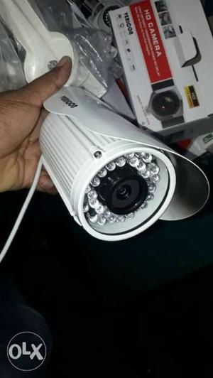 White Surveillance Camera With Box