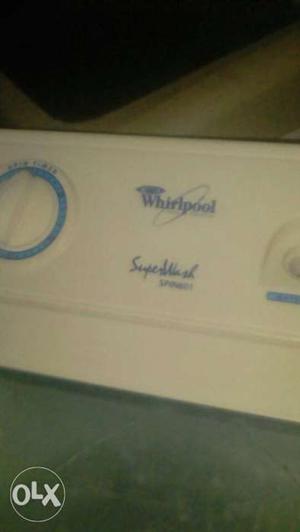 White Whirlpool Washer Control Panel