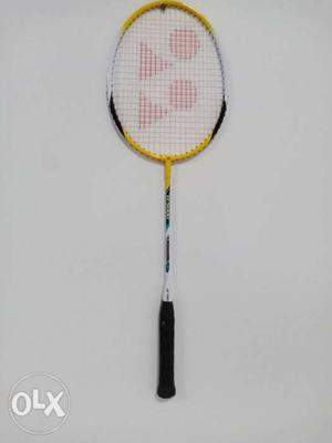 Yellow And Black Yonex Badminton Rocket