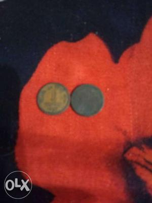2 nos. 1paise coins old
