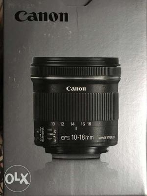Black Canon DSLR Camera Lens Box