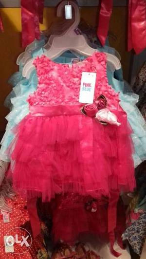 Brand new party wear frock 3month to 2years girls
