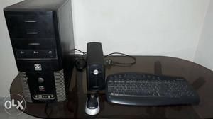 Cpu with wireless keyboard mouse and ups 2gb ram