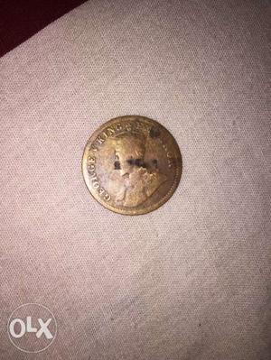 George v king emperor() Indian coin of one quarter