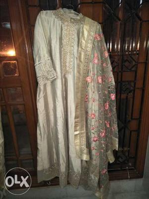 Heavy silk cotton dress