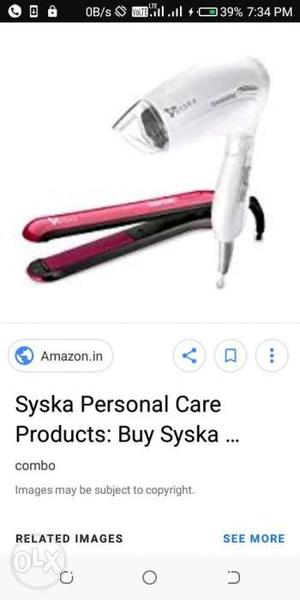 Independence day offer Syska hair strighitner MRP