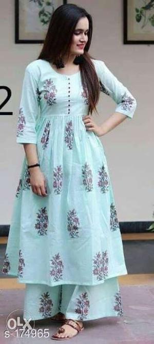 Kurti plazo complete set in 4 different colours